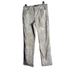 Gloria Vanderbilt Amanda Jeans Women's Size 14 High Rise Light Wash Tan Camo